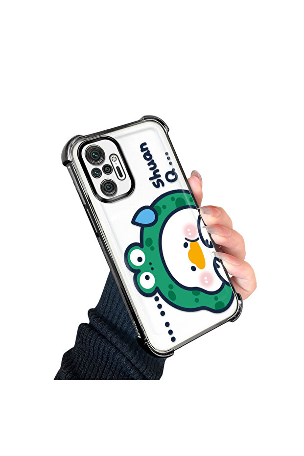Redmi Note 10 Pro Compatible Transparent Silicone Flutter Protective Case Cute Cartoon - 4