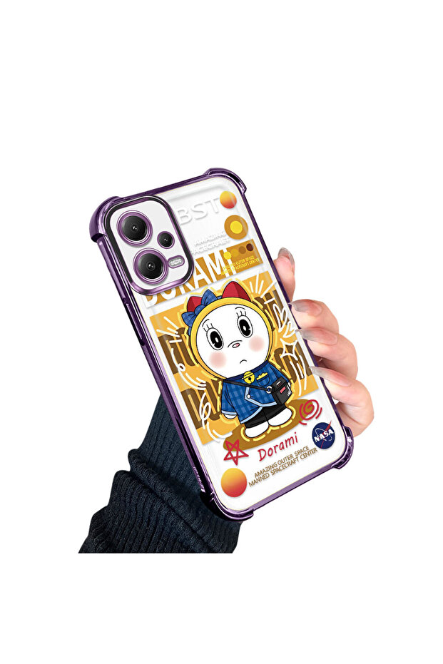 حافظة حماية من السيليكون الشفاف المتوافقة مع هاتف Redmi Note 12 5G، دوريماون - 2