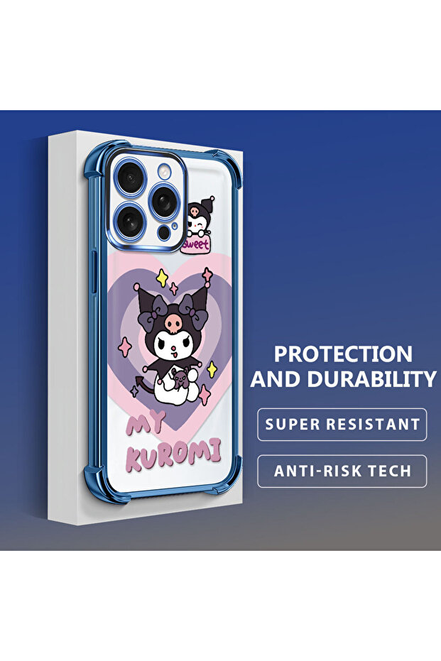 iPhone 16 Pro Compatible Transparent Silicone Flutter Protective Case with Pattern - 4