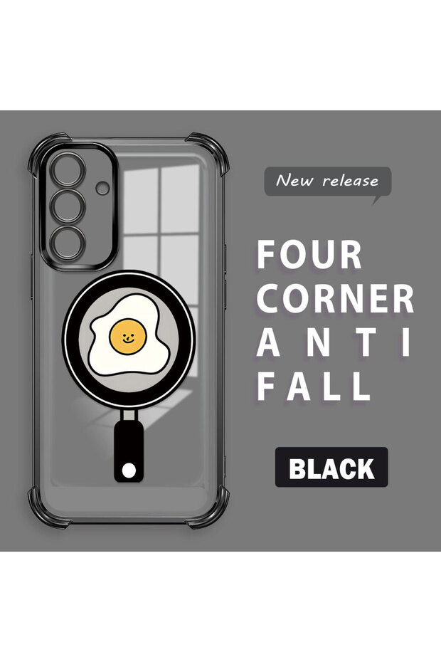 حافظة حماية من السيليكون الشفاف المتوافقة مع هاتف سامسونج جالاكسي A56، بنمط مموج - 1