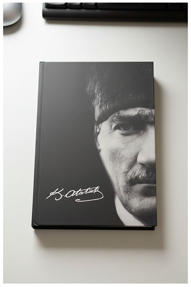 Atatürk Undated Agenda Artistic Cover 1 Piece Atatürk Modalist Lined Notebook with Elastic Band 14X20 cm Daily P