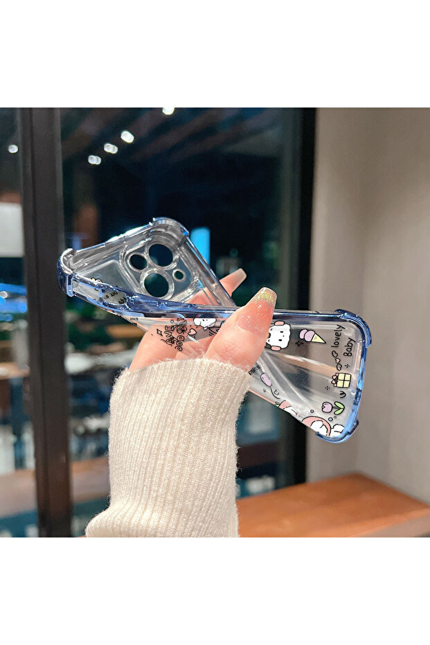 حافظة حماية من السيليكون الشفاف المتوافقة مع Poco X5 بنمط إبداعي - 6