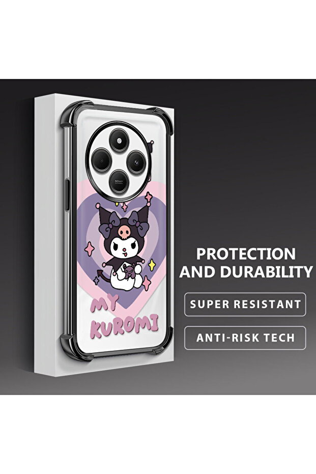 حافظة حماية من السيليكون الشفاف المتوافقة مع Redmi A4، مزودة بنمط - 4