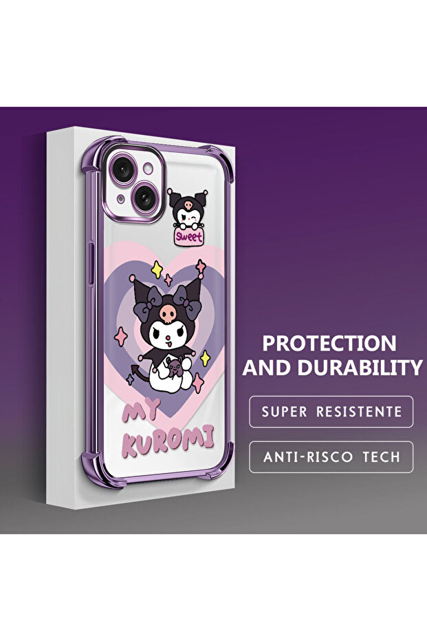 حافظة حماية من السيليكون الشفاف المتوافقة مع هاتف iPhone 15 Plus، مزودة بنمط - 5