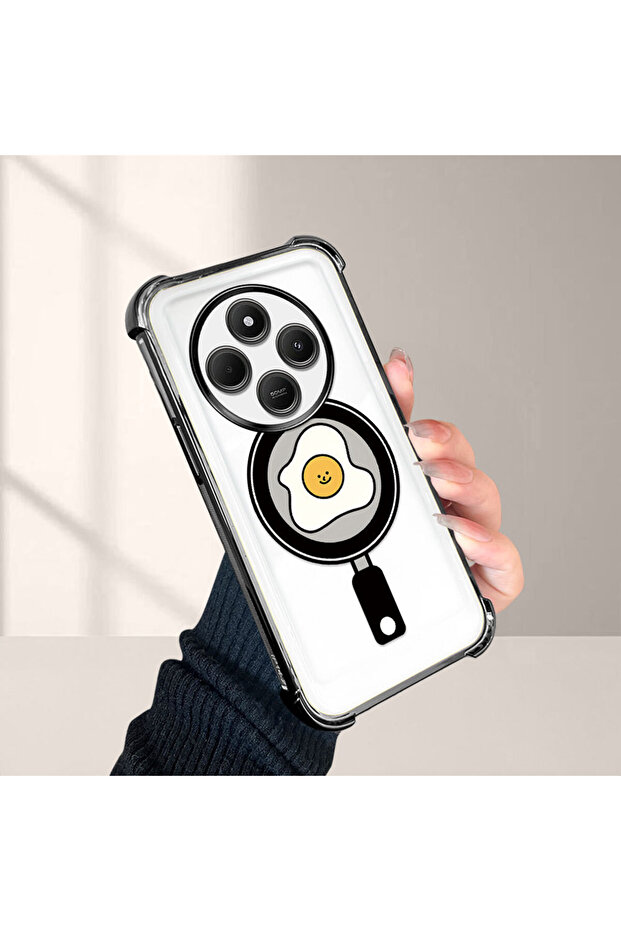 حافظة حماية من السيليكون الشفاف المتوافقة مع Redmi A4 بنمط مموج - 4