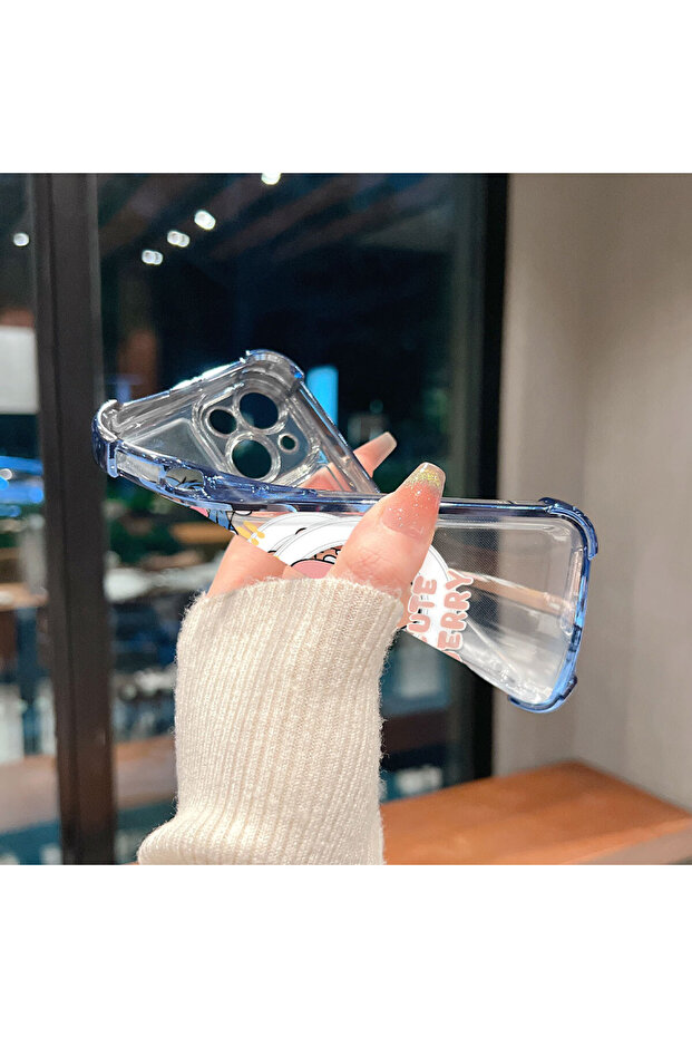 حافظة حماية من السيليكون الشفاف المتوافقة مع هاتف iPhone 13 توم وجيري - 5