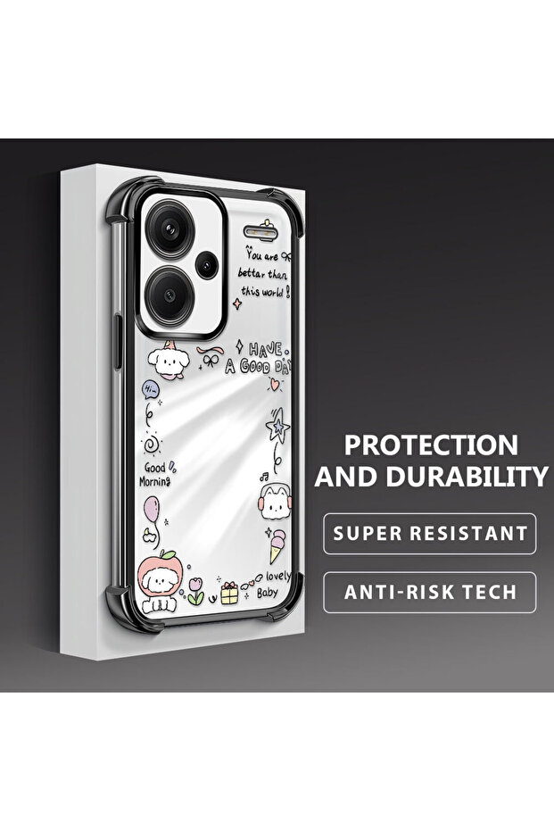 حافظة حماية من السيليكون الشفاف المتوافقة مع Redmi Note 13 Pro Plus 5G، نمط إبداعي - 4