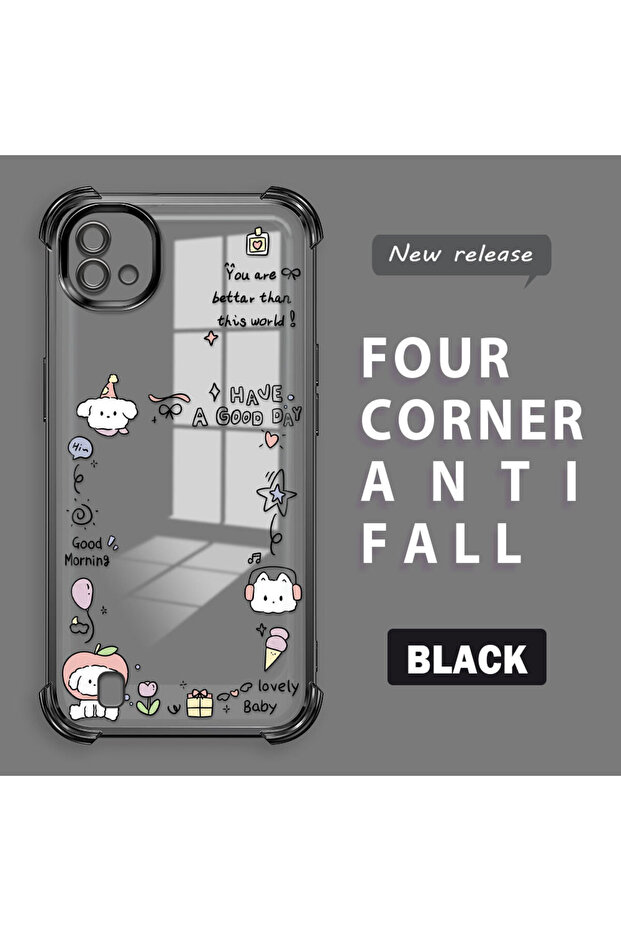 حافظة واقية من السيليكون الشفاف المتوافقة مع Realme C20/C20A بنمط إبداعي - 1