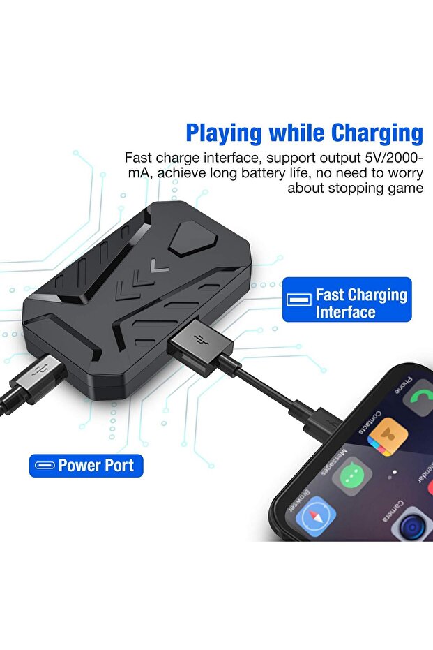 محول لوحة المفاتيح والماوس لوحدة تحكم ألعاب الهاتف المحمول JiaYing MaxPro - 2