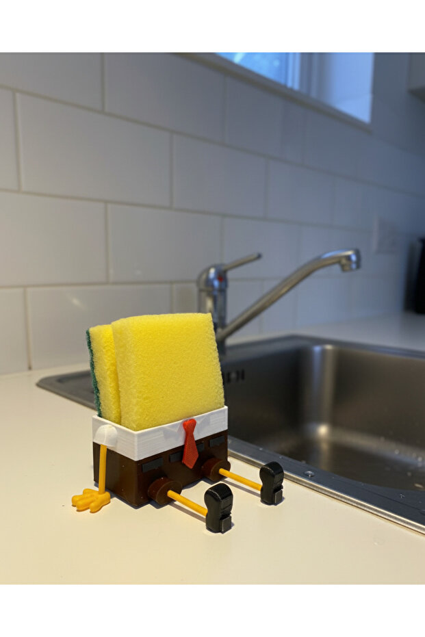 Spongebob Shaped Sponge Holder Sponge Rack - 4