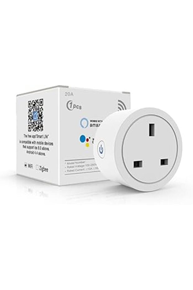 Tuya Wifi Smart Plug 20A Wireless Socket Mini Wifi Outlet Timing Schedule Function Smart Life