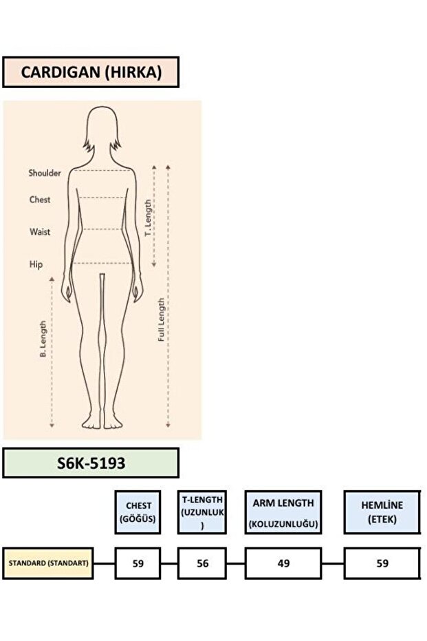 Dikiş Detaylı Basic Triko Hırka 5193 - 7