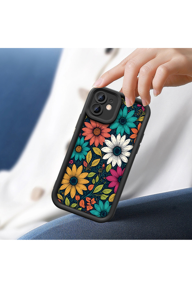 حافظة هاتف من السيليكون الناعم الرقيق بنمط أسود متوافقة مع هاتف Redmi Note 14 - 4