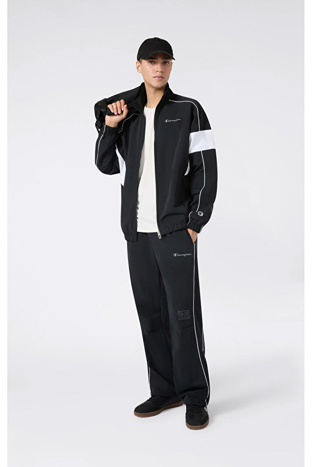 Nylon Pant Men's Black Sweatpants - 221313-Kk001