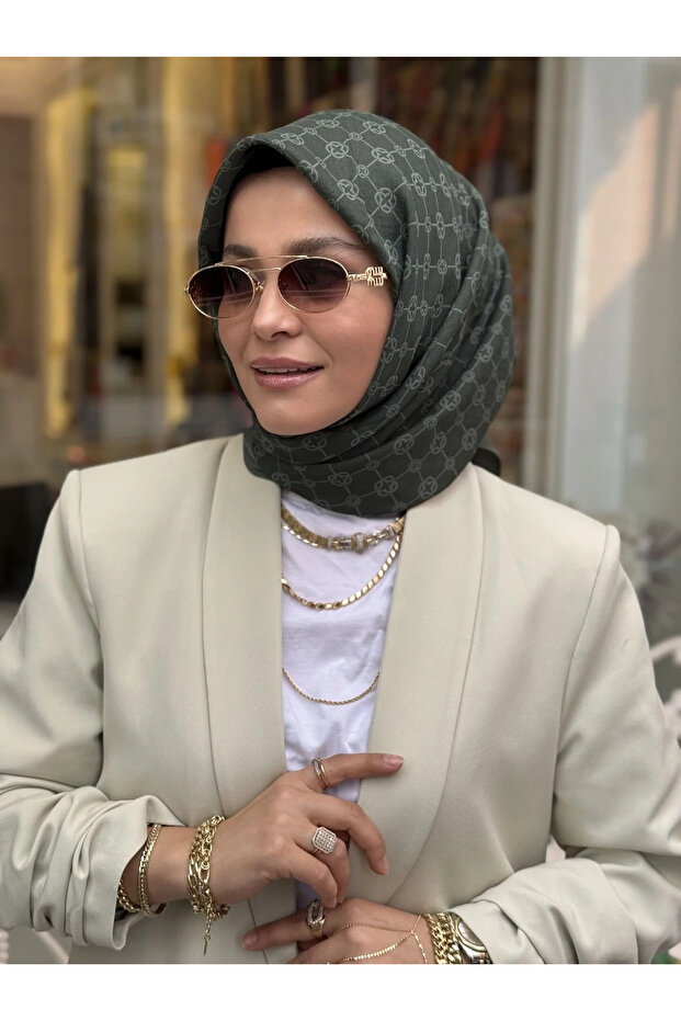 Elegance Monogram Eşarp - 2