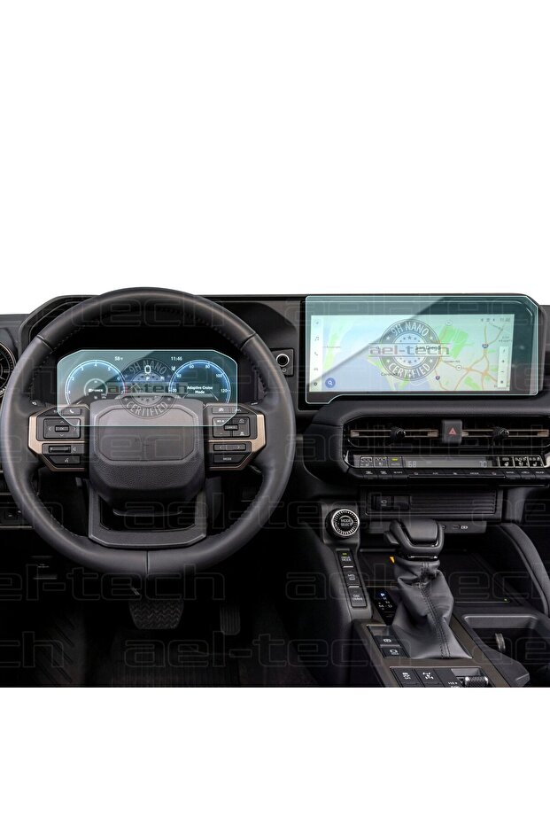 Toyota Land Cruiser Compatible Digital Instrument and Navigation 9H Nano Screen Protector Set of 2 2024/2025