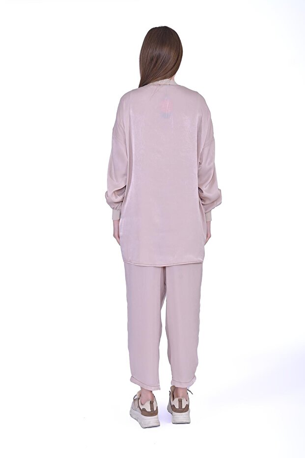 Parlak Gömlek BEJ - 3