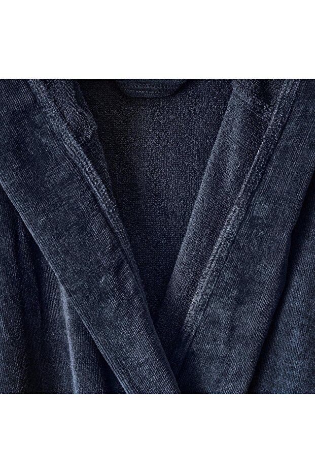 روب ناعم - رمادي - مقاس S/M - 2