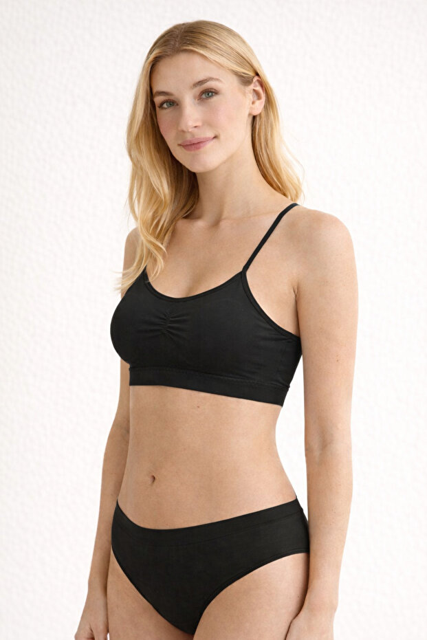 حمالة صدر مبطنة بدون خياطة - مع أشرطة رفيعة وداعمة - 2