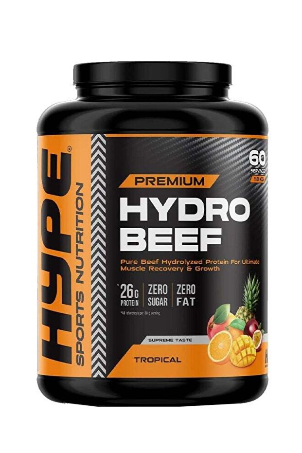 BEEF Protein Powder TROPICAL 1.8kg | for Muscle & Support