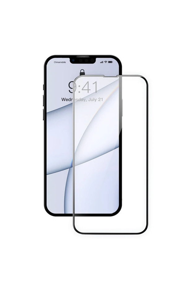 مجموعة واقيات الشاشة فائقة النحافة لهاتف iPhone 13 Pro Max مقاس 6.7 بوصة بسمك 0.3 ملم (قطعتان) - زجاج كامل