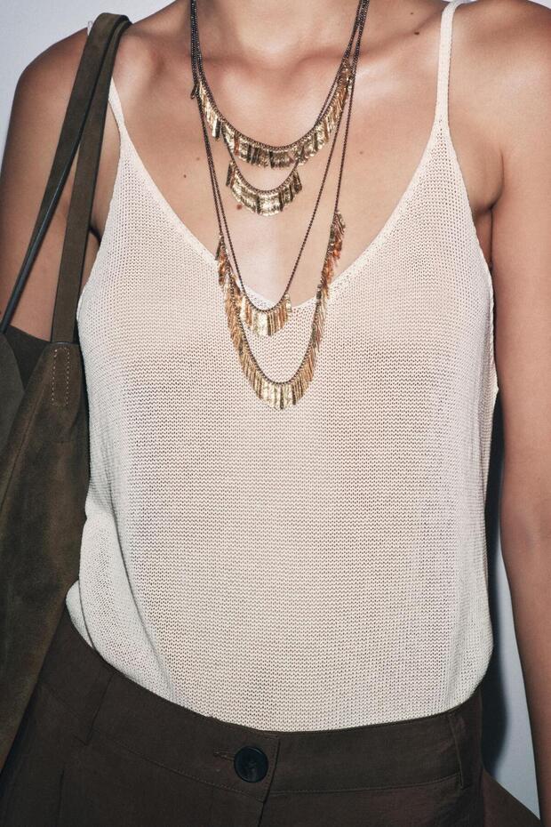 Çoklu Pullu 4’lü Kolye Seti - 2