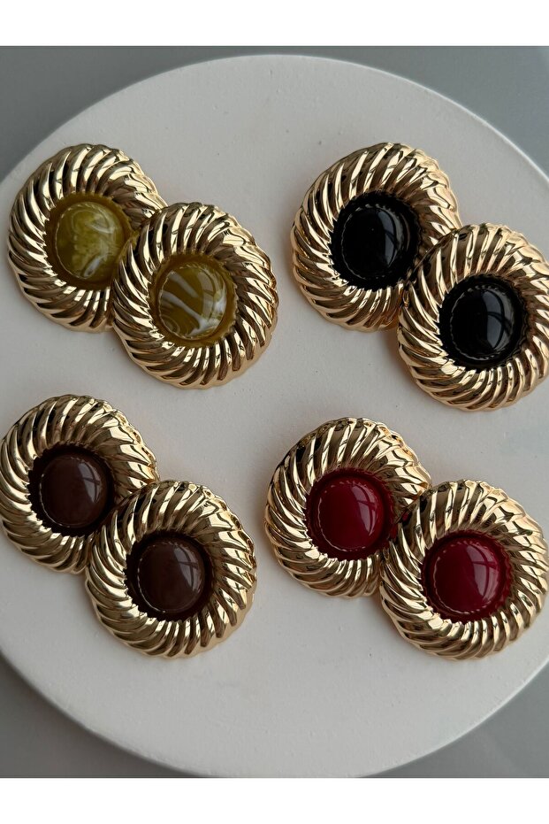 Çelik Mineli Küpe - 2