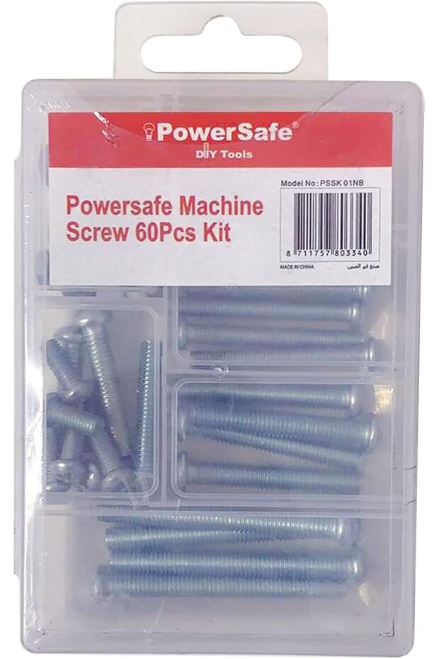 برغي آلة مع صامولة 60 قطعة - 1