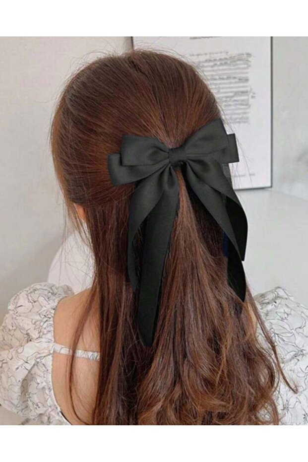 Soft and Shiny Satin Bow Women's Hair Clip