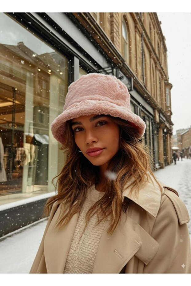 Softmuse Plush Winter Bucket Hat