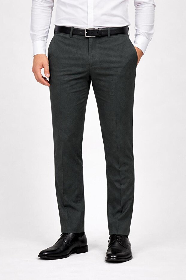 Caserta Classic Fit Stretch Fabric Men's Canvas Pants - 7517