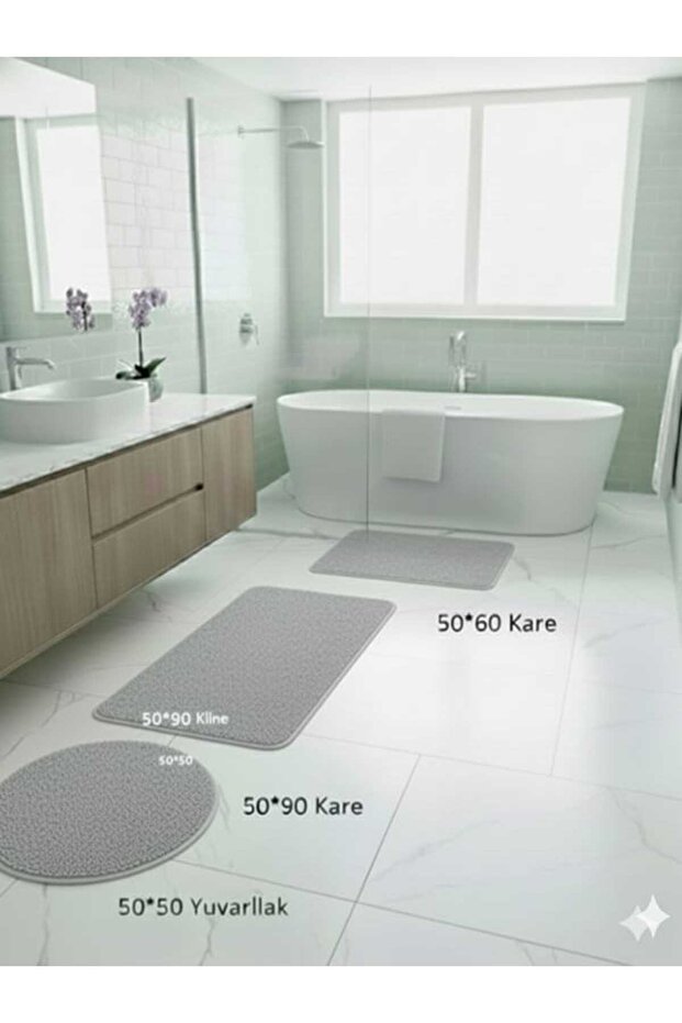 Pano Plush Non-Slip Floor Mat Set, Consisting of 2-Piece + 3-Piece + 4-Piece, Various Sizes Available.