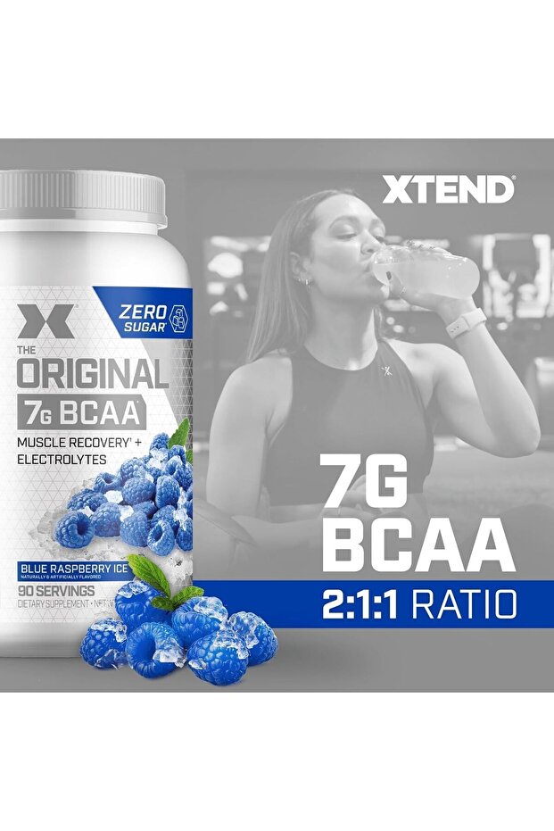 مسحوق إكستند الأصلي من الأحماض الأمينية المتشعبة (BCAA) بنكهة التوت الأزرق المثلج - 3