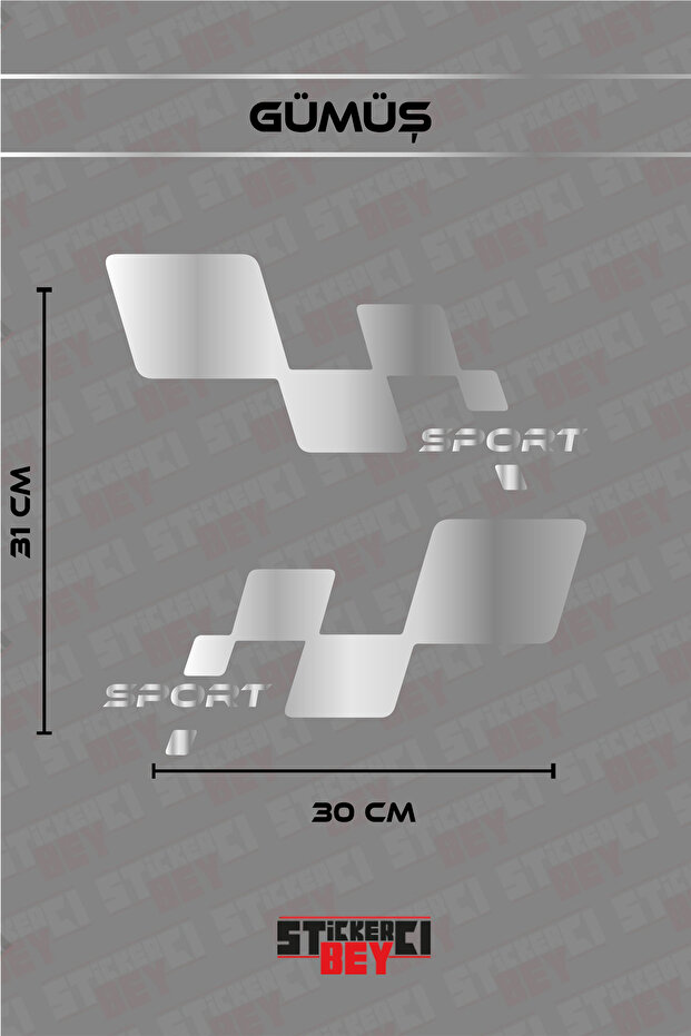 Sport Written Motorcycle Laptop Helmet Car Sticker Decal (Foil Cut)