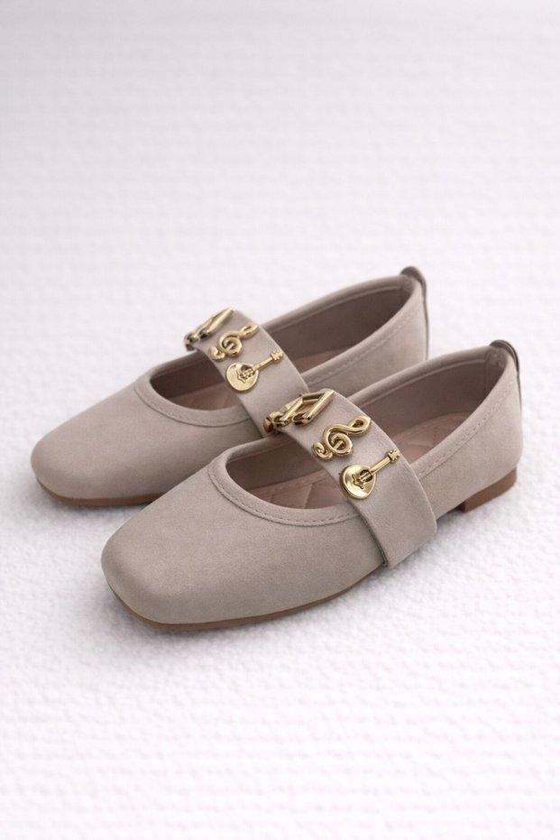 Melody Belted Ballerina Casual Women's Shoes Mary Jane Home Ballerinas