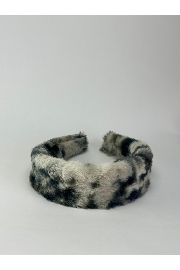 Peluş leopar taç