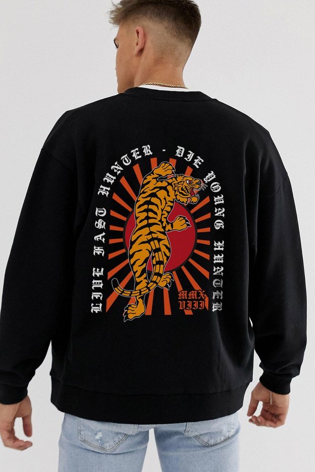 Women'S/Men's Unisex Stylish Comfortable Cotton Special Design Sweatshirt 10914