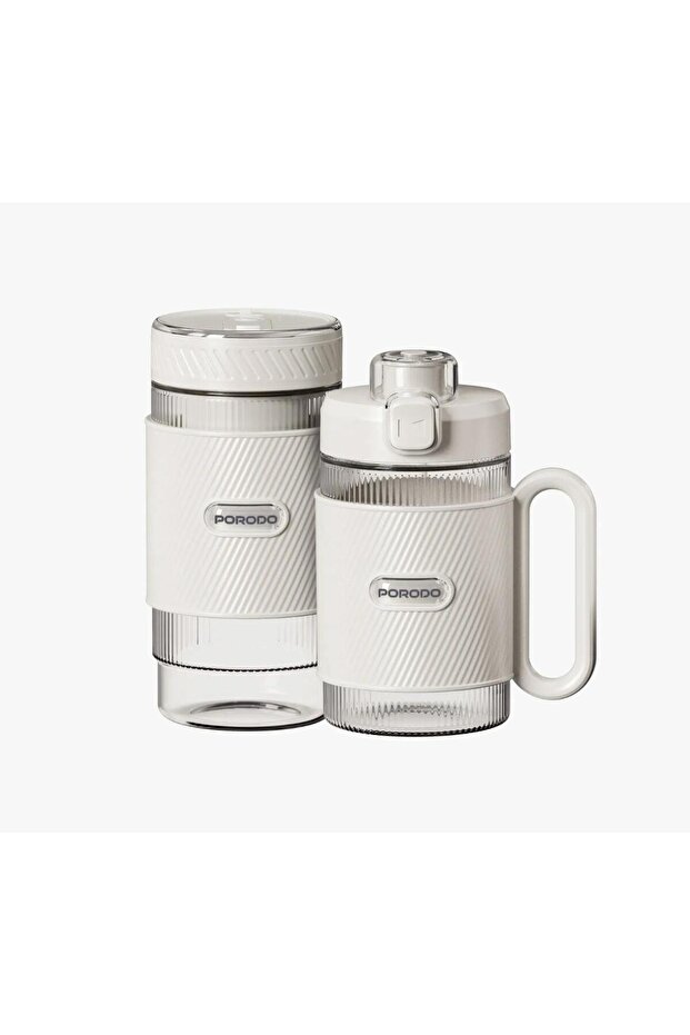 Lifestyle Portable Dual-Cup Smoothie Blender 80W USB-C Rechargeable with Carry Handle
