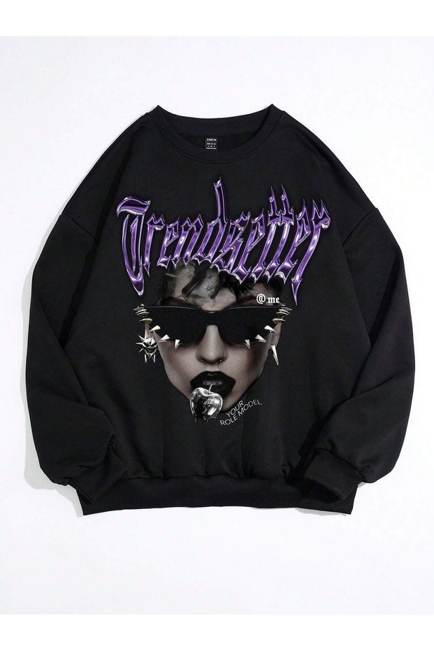 Women'S/Men's Unisex Stylish Comfortable Cotton Special Design Sweatshirt 5361