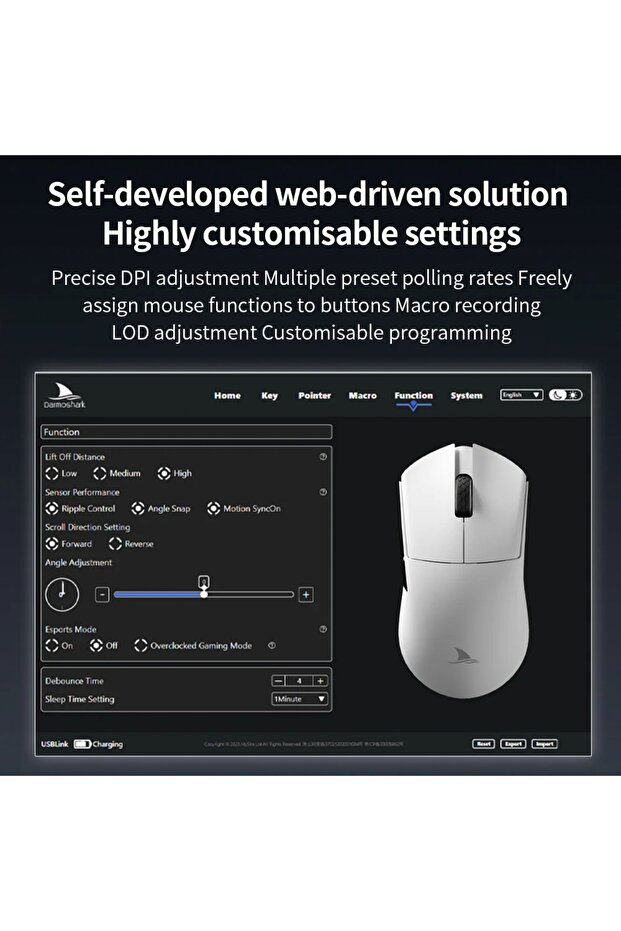 M3V2 Trio-Mode 8K Gaming Mouse - 5