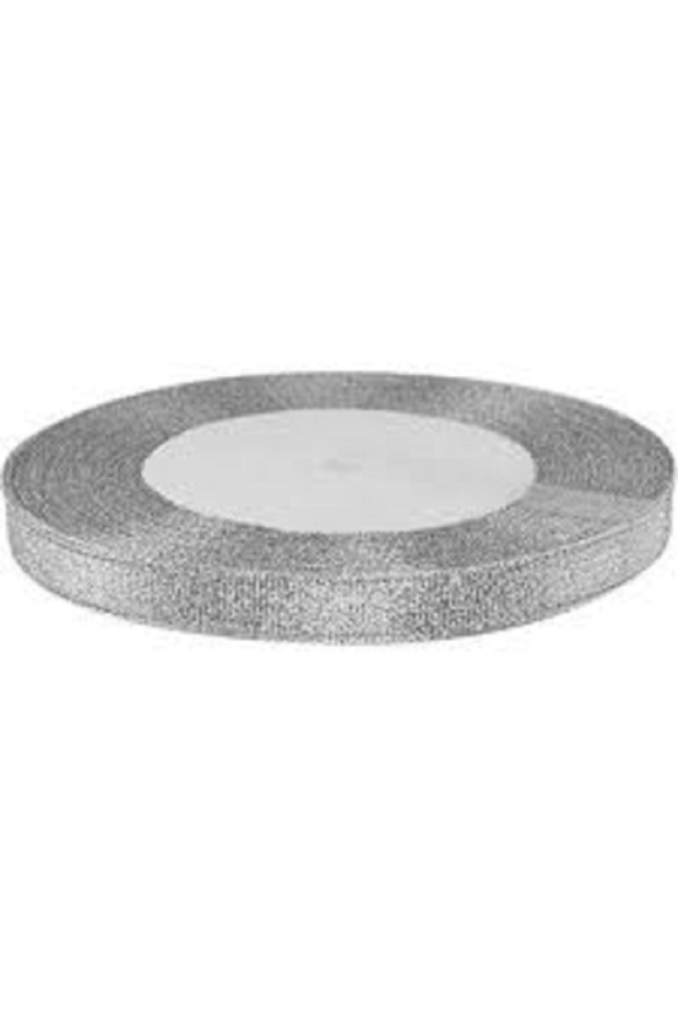 Glitter silver ribbon 1 cm 10 meters