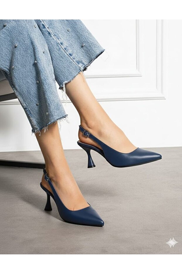 Pointed Toe Slingback Women's High Heels (9cm)