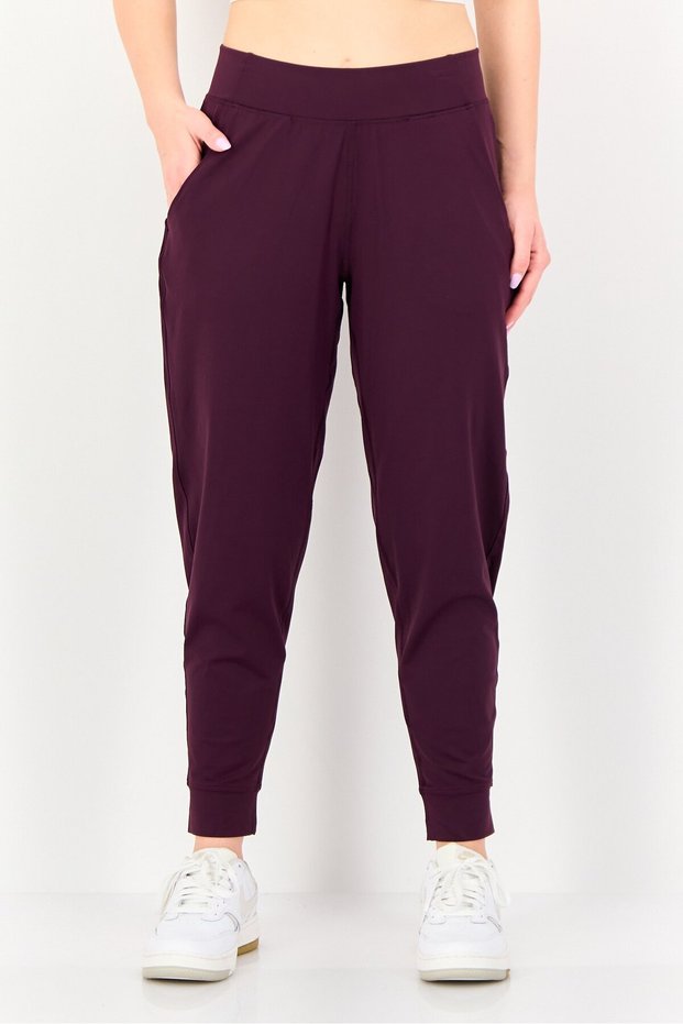 Women Sportswear Fit Training Leggings, Burgundy