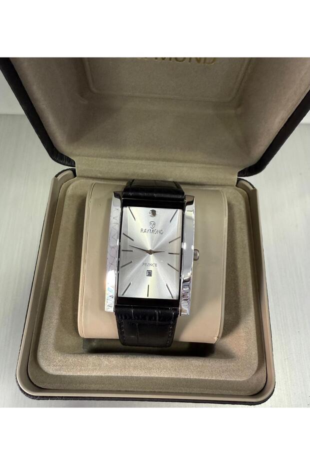 ساعة يد رجالية كلاسيكية مستطيلة الشكل - 1