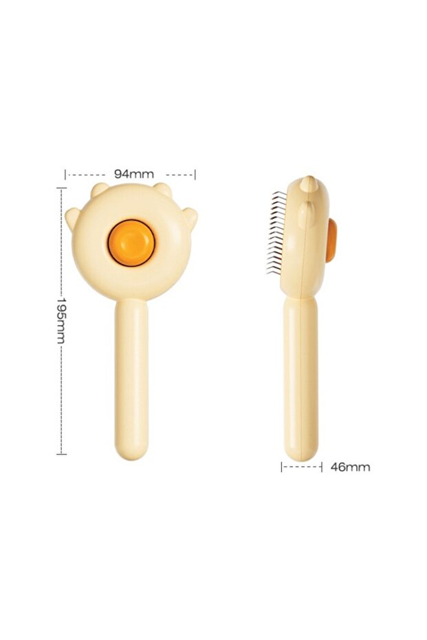 مشط الحيوانات الأليفة ذو التنظيف التلقائي بتصميم Pati - 5