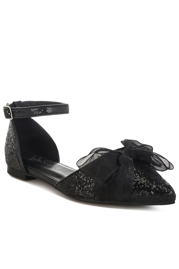 Women Tweed Mary Jane Sandals in Black