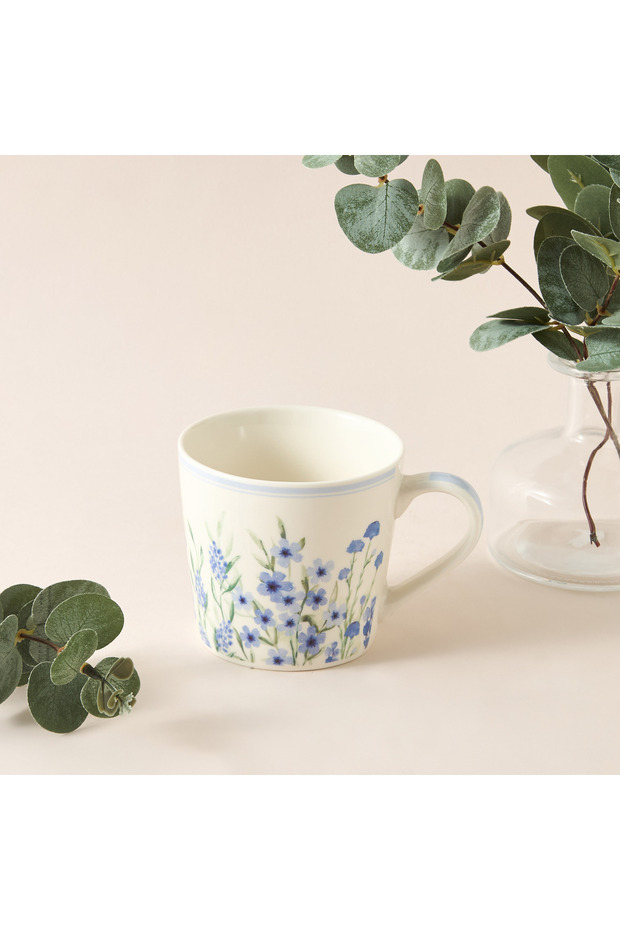 Florisse Floral Print Bone China Mug - 400 ml