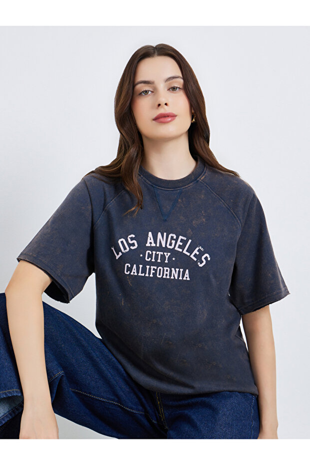 Women Washed 100% Cotton Longline T-Shirt