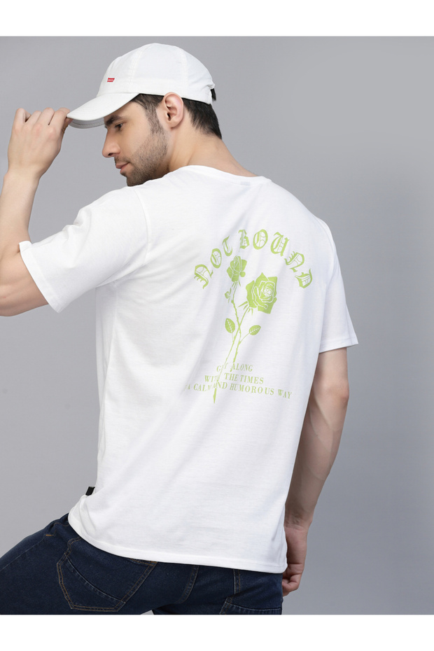 Men Cotton Oversized Printed T-Shirt