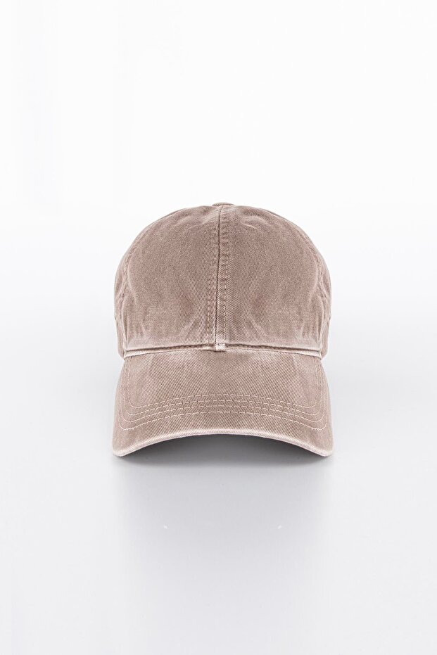 قبعة رجالية بلون بني فاتح - 2